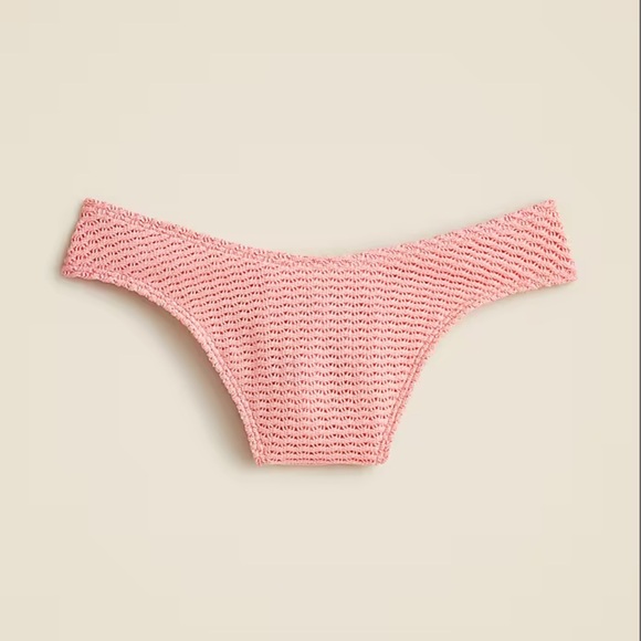 J. Crew Sunny crochet bikini bottom in Sweet Jasmine - Picture 1 of 5